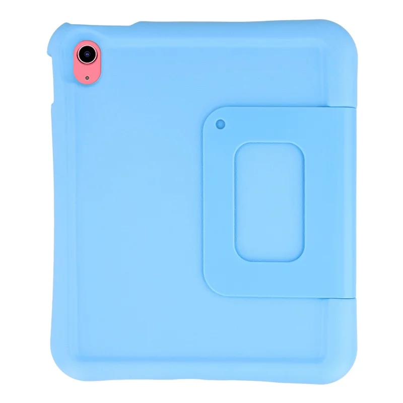 For iPad (2025) / iPad 10.9 (2022) Protective Case Foldable Kickstand EVA Shockproof Tablet Cover - Blue
