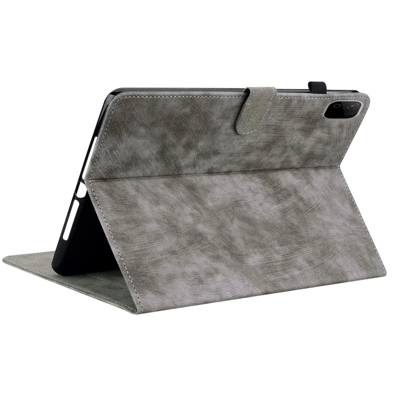 Capa Honor Pad X9b Max com Estampa de Tigre Capa Anti-Risco em Pele Sintética - Cinzento