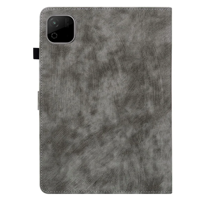 Capa Honor Pad X9b Max com Estampa de Tigre Capa Anti-Risco em Pele Sintética - Cinzento