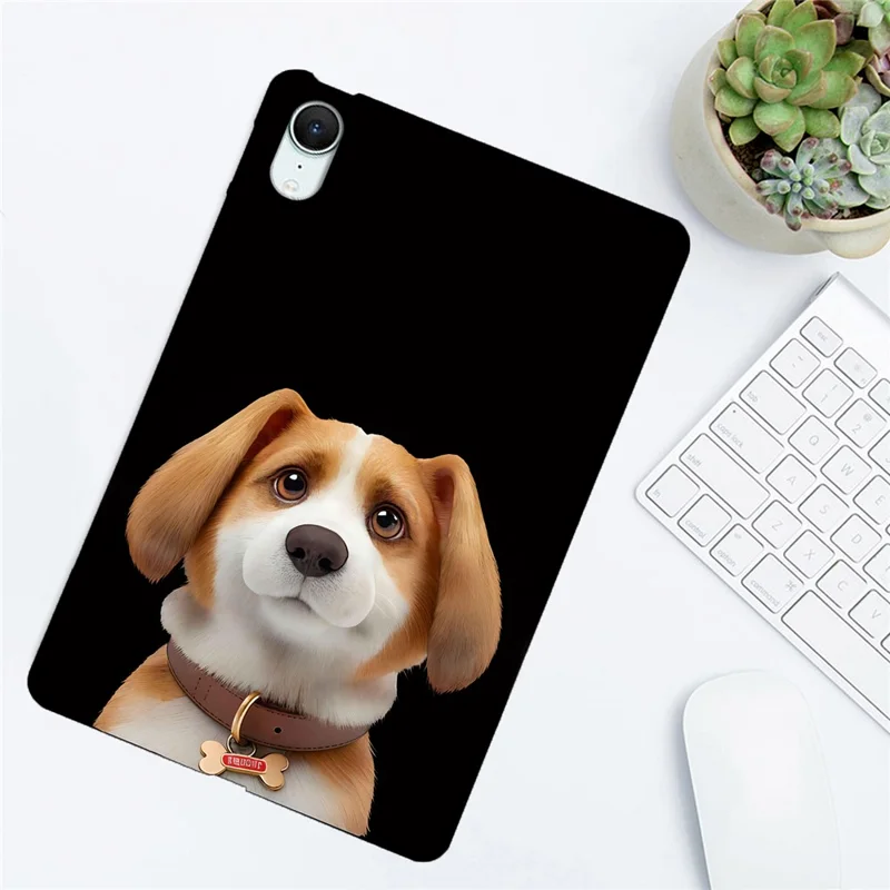 Fodral för iPad mini (2026) med mönstertryck, slank TPU-tabletfodral - Harrier Beagle