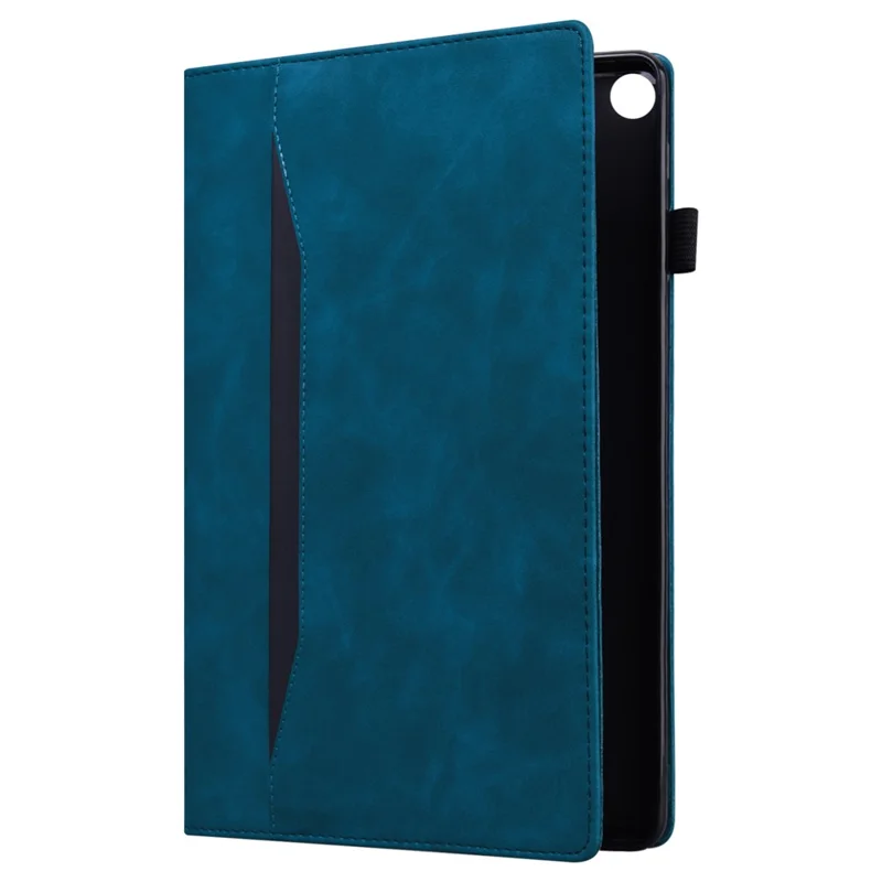 Étui pour iPad mini (2026) en cuir PU, housse de protection folio avec porte-cartes - Bleu