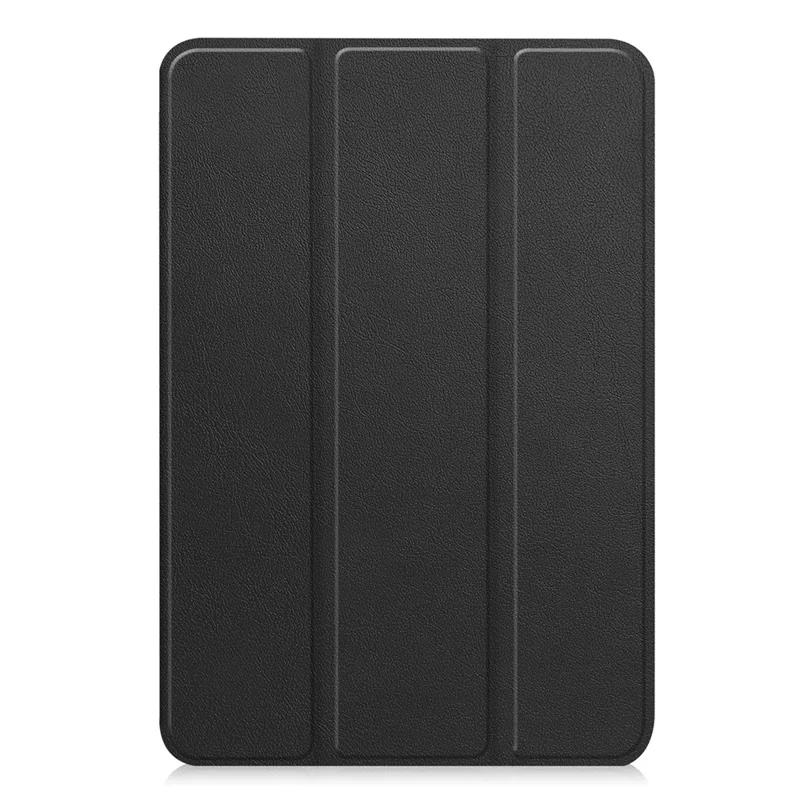 For iPad mini (2026) PU Leather Tablet Case Anti-drop Tri-Fold Stand Slim Protective Cover - Black