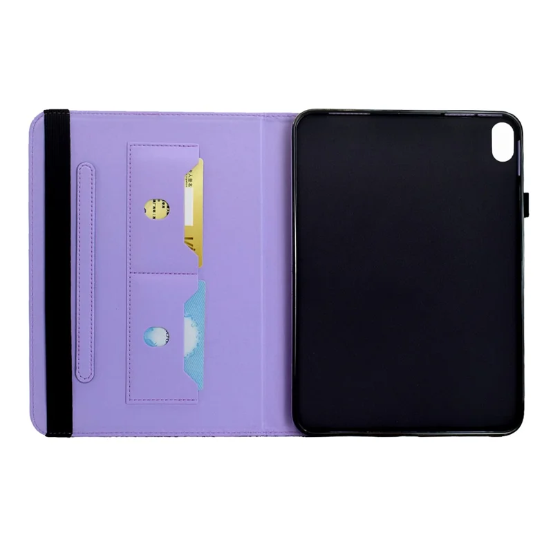For Xiaomi Redmi Pad 2 Pro Case Butterfly Pattern PU Leather Card Slot Tablet Cover - Light Purple