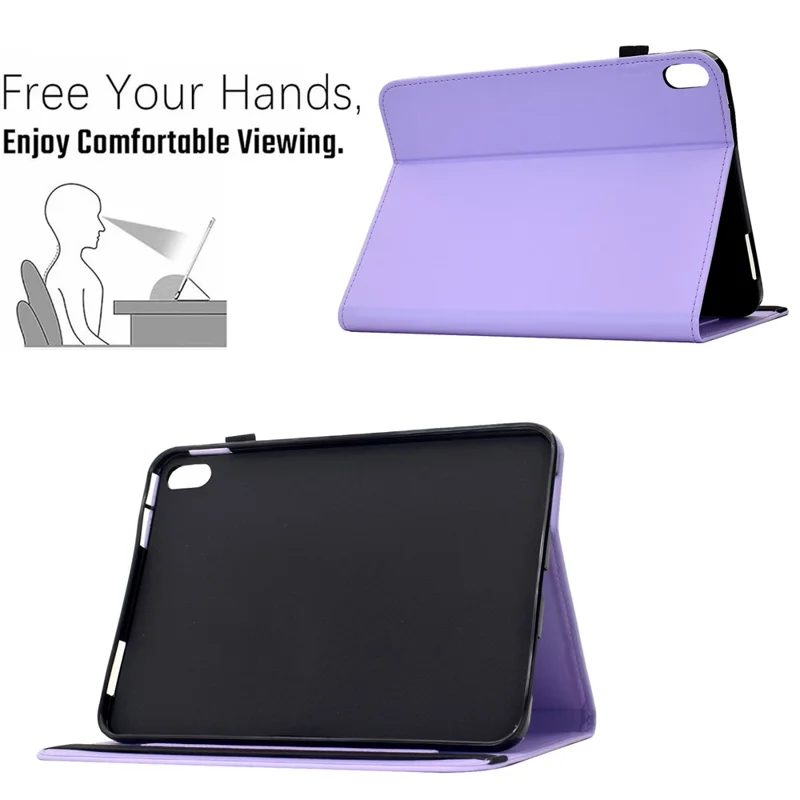 For Xiaomi Redmi Pad 2 Pro Case Butterfly Pattern PU Leather Card Slot Tablet Cover - Light Purple