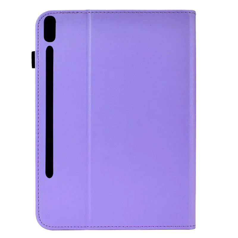 For Samsung Galaxy Tab S10 FE+ Case Butterfly Pattern PU Leather Card Slot Tablet Cover - Light Purple