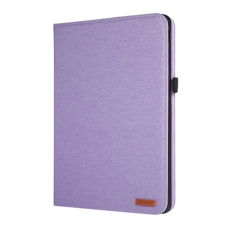 For Microsoft Surface Pro 12inch Case with Stand Card Holder Cloth Texture Leather Tablet Cover - Purple