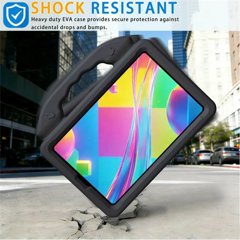 For Xiaomi Redmi K Pad EVA Case Cartoon Thumb Kickstand Shockproof Tablet Cover - Black