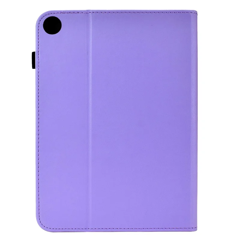 Til Samsung Galaxy Tab A11 / Tab A9 Taske med Butterfly-mønster i PU-læder med kortplads Tabletdæksel - Lyselilla