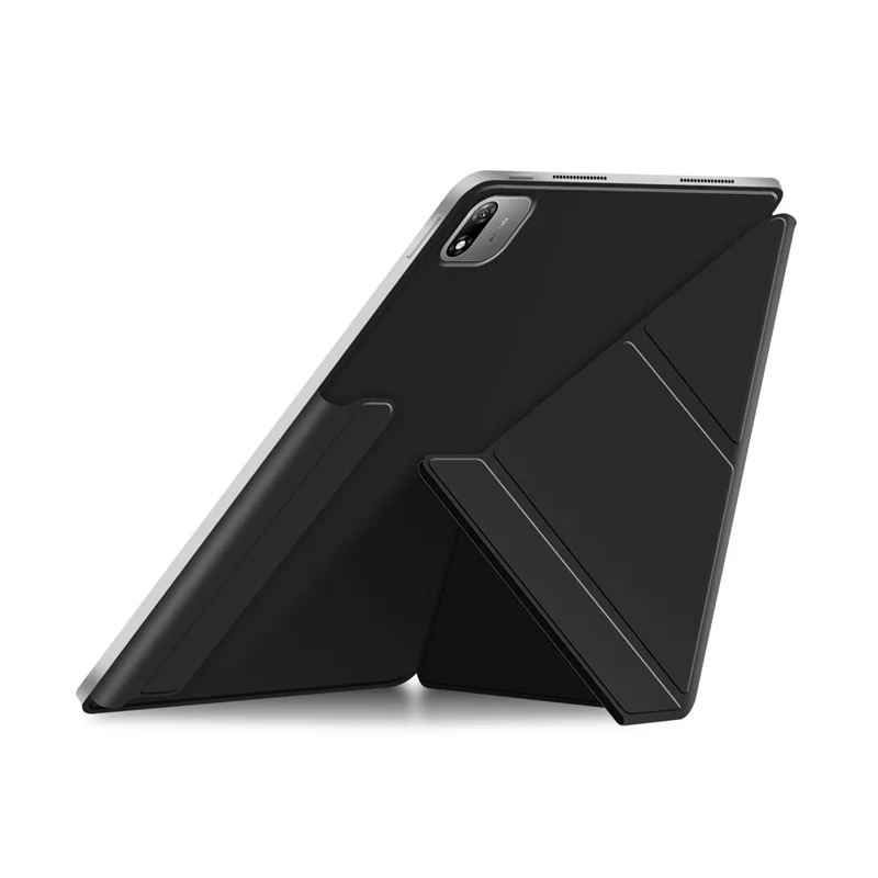 For Xiaomi Pad 9 Pro Max Y-type Stand Cover Anti-scratch Magnetic PU Leather Tablet Case - Black