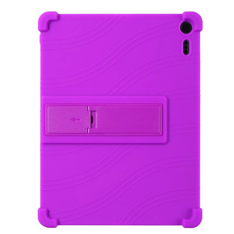 For TCL Note A1 NXTPAPER	Case Adjustable Kickstand Silicone Tablet Protective Cover - Purple
