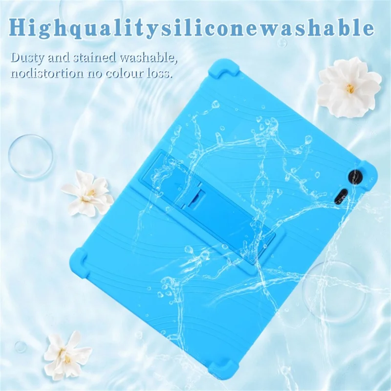 For TCL Note A1 NXTPAPER	Case Adjustable Kickstand Silicone Tablet Protective Cover - Purple