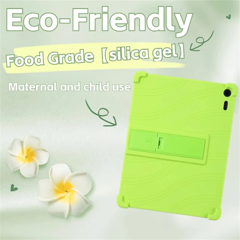 For TCL Note A1 NXTPAPER	Case Adjustable Kickstand Silicone Tablet Protective Cover - Purple