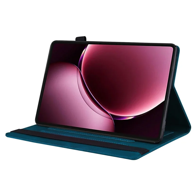 For Xiaomi Pad 9 Pro Max Case PU Leather Protective Folio Cover with Card Holder - Blue