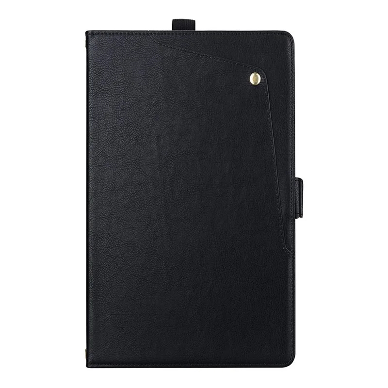 For Xiaomi Pad 9 Pro Max Case Front Pocket Business Leather Tablet Cover with Card Holder Stand - Black