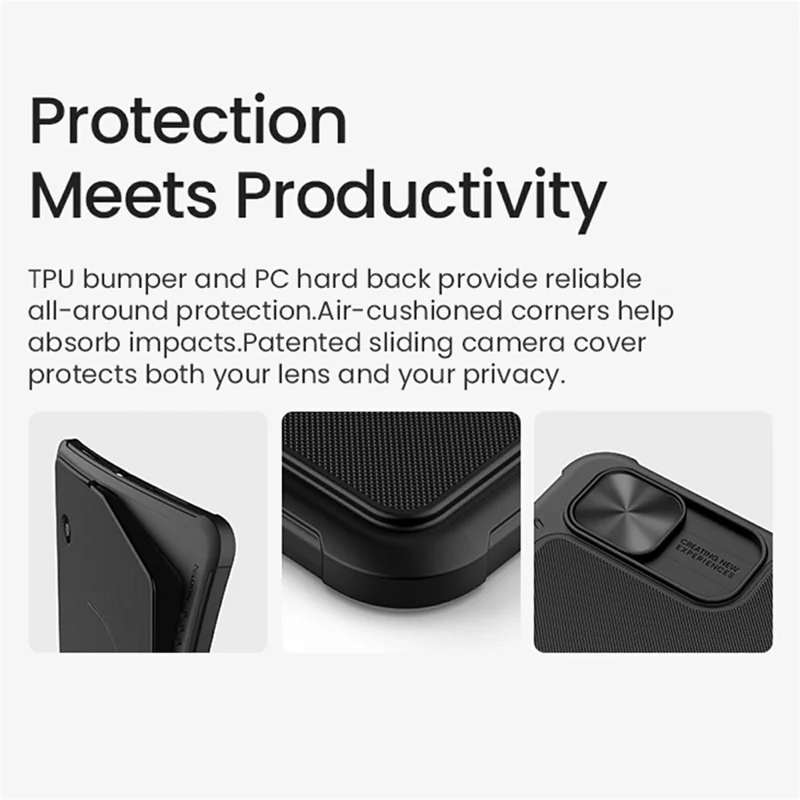 NILLKIN Bumper Combo Pro for iPad Pro 13 (2025)  /  (2024) Case with Detachable Bluetooth-Compatible Keyboard, 7-Color Backlit, Multi-Touch Trackpad - Black