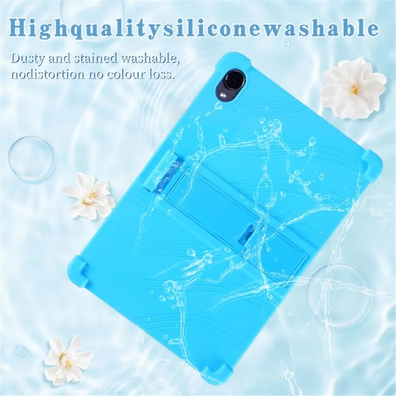 Folia z tworzywa krzemowego i plastiku BY231 z podstawką do Samsung Galaxy Tab S12+ 12,4 cala