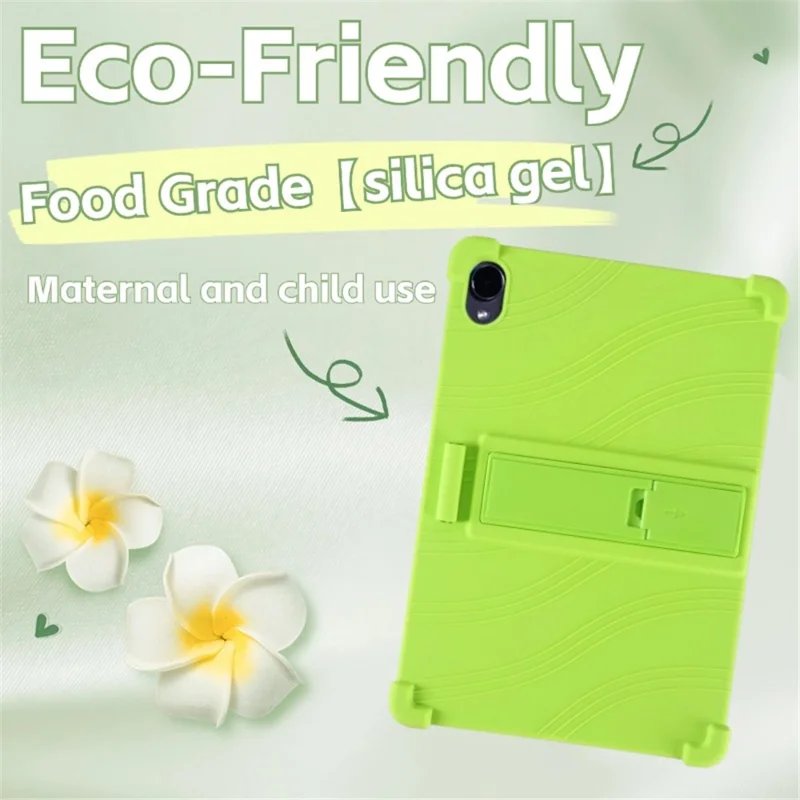 Folia z tworzywa krzemowego i plastiku BY231 z podstawką do Samsung Galaxy Tab S12+ 12,4 cala