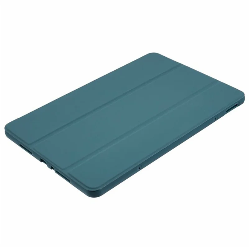 For Xiaomi Poco Pad M1  /  Redmi Pad 2 Pro Case PU Leather + Silicone Tri-Fold Stand Tablet Cover - Blackish Green