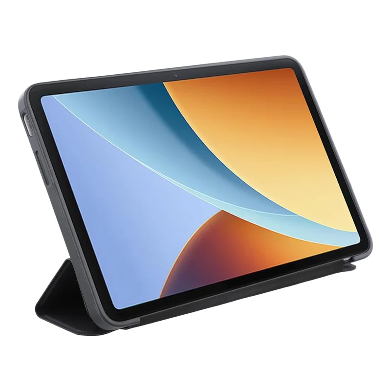 For Xiaomi Redmi Pad 2 9.7  /  SE Case PU Leather + Silicone Origami Stand Protective Cover - Black