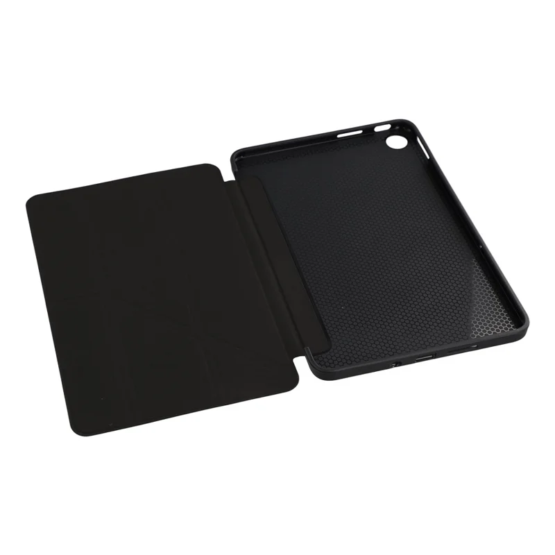 For Xiaomi Redmi Pad 2 9.7  /  SE Case PU Leather + Silicone Origami Stand Protective Cover - Black