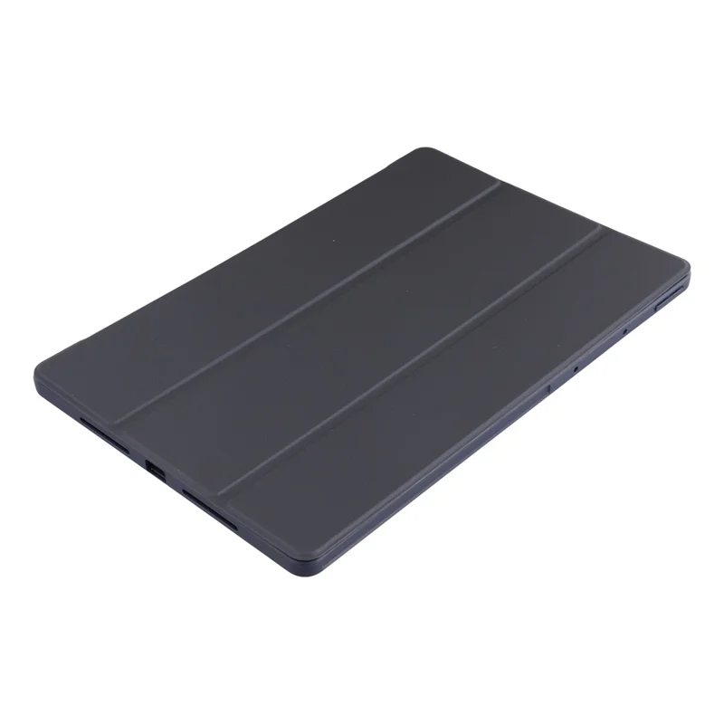 For Lenovo Idea Tab Pro Gen 2 Case PU Leather + Silicone Tri-Fold Stand Tablet Cover - Dark Blue