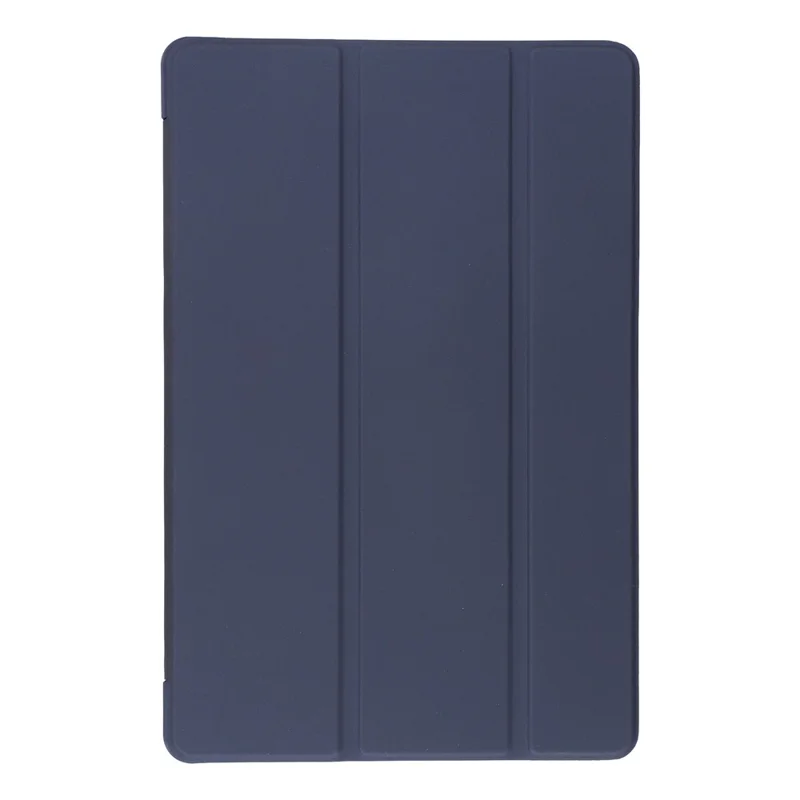 For Lenovo Idea Tab Pro Gen 2 Case PU Leather + Silicone Tri-Fold Stand Tablet Cover - Dark Blue