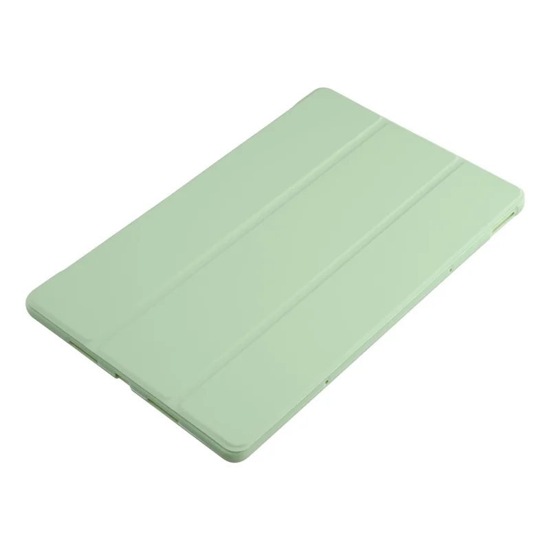 For Lenovo Idea Tab Pro Case PU Leather + Silicone Tri-Fold Stand Tablet Cover - Green