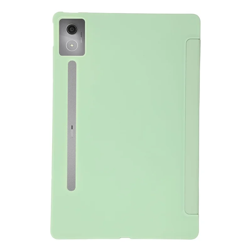 For Lenovo Idea Tab Pro Case PU Leather + Silicone Tri-Fold Stand Tablet Cover - Green