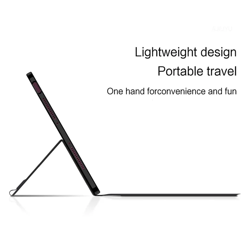 For Xiaomi Pad 9 Pro Max Leather Case + Touchpad Bluetooth-Compatible Keyboard (without Backlit) - Black