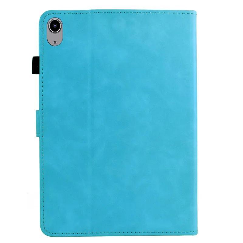 For iPad mini (2026) Case Mandala Imprinted Leather Tablet Cover with Card Slots - Sky Blue