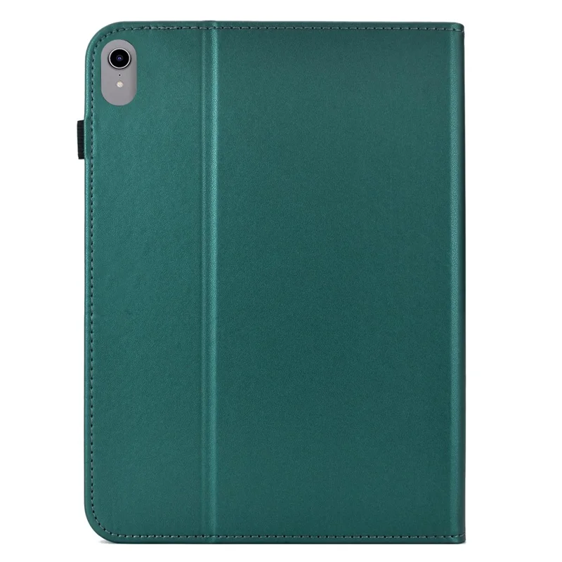 For iPad mini (2026) Case Solid Color PU Leather Card Holder Stand Tablet Cover - Green