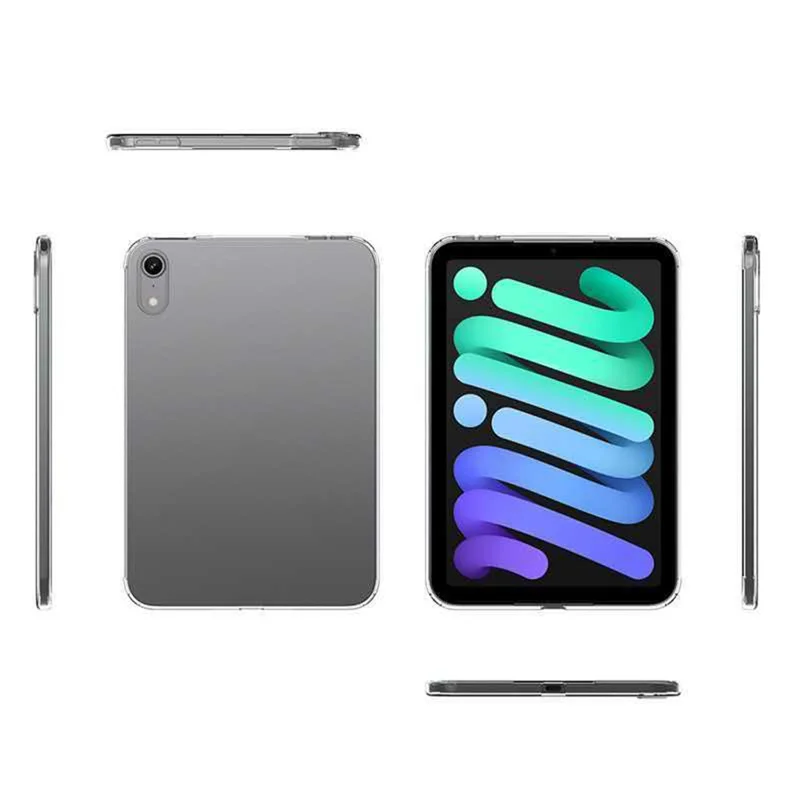 For iPad mini (2026) Clear Case Drop Protection TPU Tablet Cover - Transparent