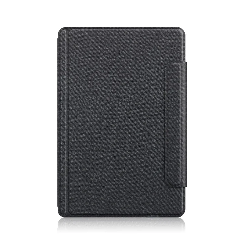 For Samsung Galaxy Tab S12+ Leather Case + Touchpad Bluetooth-Compatible Keyboard (without Backlit) - Black