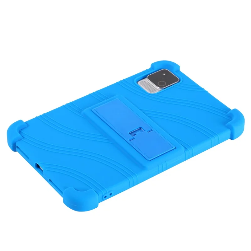 For vivo iQOO Pad Ultra Tablet Case Adjustable Kickstand Silicone Tablet Protective Cover - Dark Blue