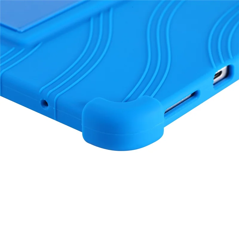 For vivo iQOO Pad Ultra Tablet Case Adjustable Kickstand Silicone Tablet Protective Cover - Dark Blue