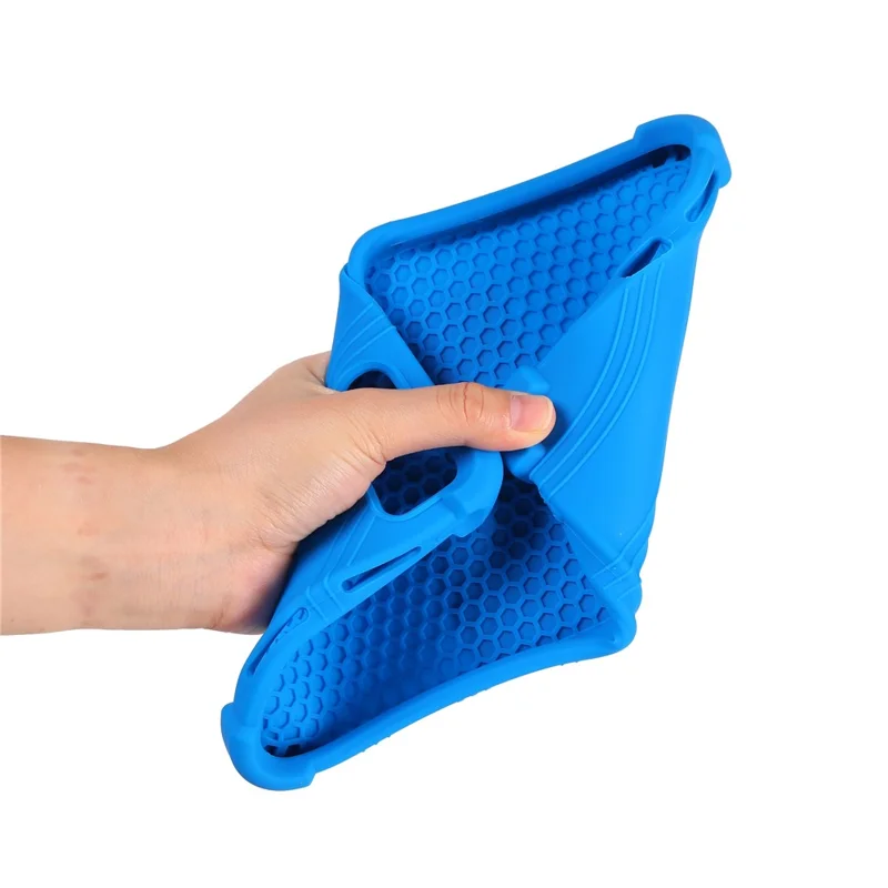 For vivo iQOO Pad Ultra Tablet Case Adjustable Kickstand Silicone Tablet Protective Cover - Dark Blue