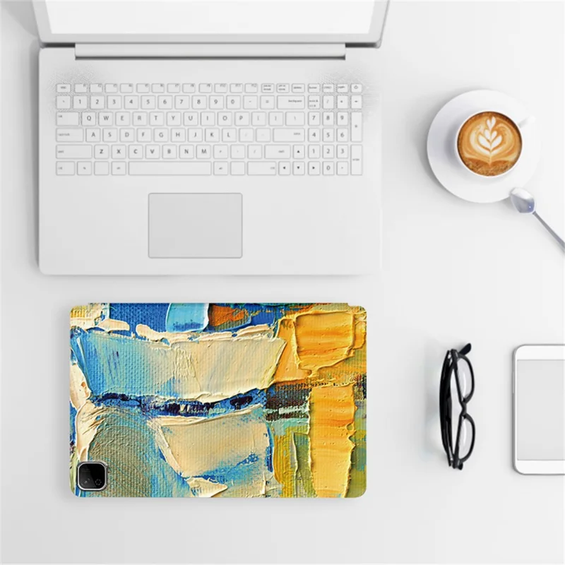 For Honor Pad X9b Max Case Artistic Printed Pattern PU Leather Tablet Cover - Style A