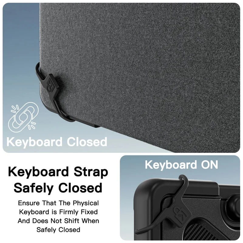 For Microsoft Surface Pro 12 inch (2026) / Surface Pro 12 inch Case Kickstand Tablet Cover with Hand Strap / Shoulder Strap - Black