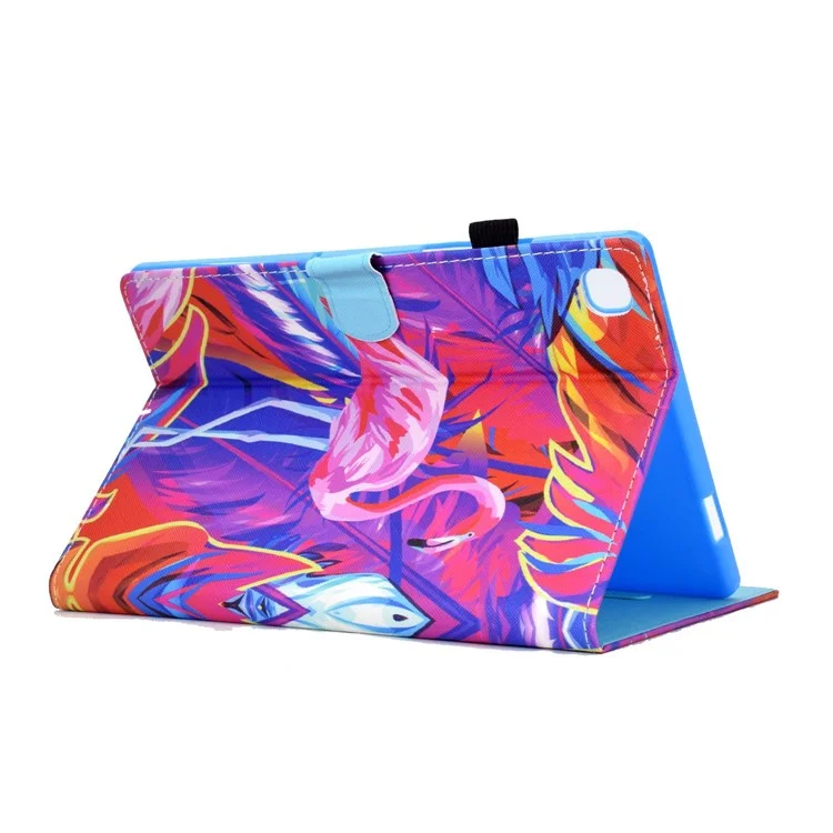 Para Samsung Galaxy Tab A7 10.4 (2020) T500 / T505 Padrão de Impressão de Impressão de Impressão da Caixa de Recarga Magnética Tampa do Suporte do Cartão - Pássaro