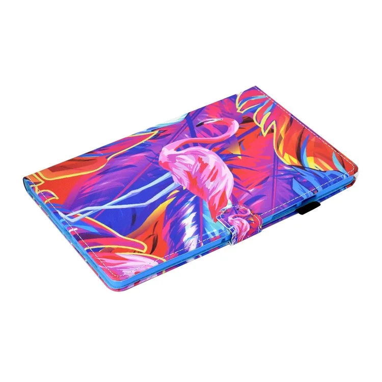 Para Samsung Galaxy Tab A7 10.4 (2020) T500 / T505 Padrão de Impressão de Impressão de Impressão da Caixa de Recarga Magnética Tampa do Suporte do Cartão - Pássaro