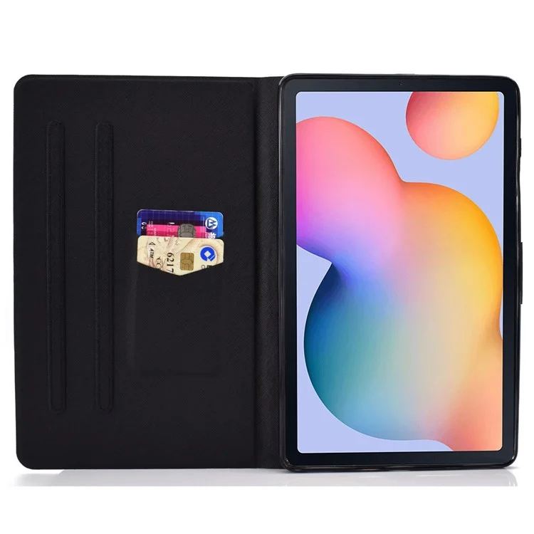 For Samsung Galaxy Tab A7 10.4 (2020) / (2022) T500 / T505 PU Leather Case Pattern Printing Stand Cover - Elephant