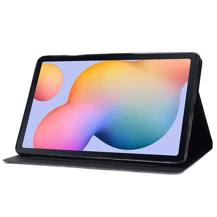 For Samsung Galaxy Tab A7 10.4 (2020) / (2022) T500 / T505 PU Leather Case Pattern Printing Stand Cover - Elephant