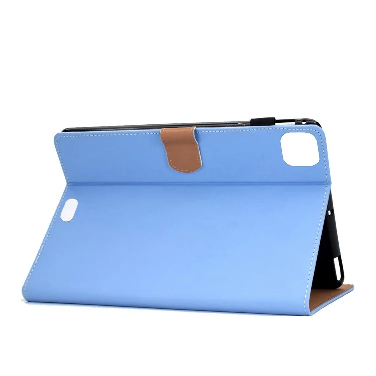 Para iPad Pro 11 (2018) / (2020) / (2021) / (2022) / Air 11 (2024) / Air (2020) / (2022) Tablet Case PU Leather Stand with Cards Holder - Azul