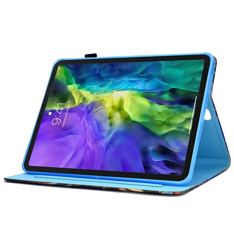 For iPad Air 11 (2025) / (2024) / Air (2020) / (2022) / Pro 11 (2022) / (2021) / (2020) / (2018) PU Leather Stand Case - Music
