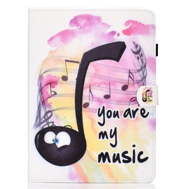 For iPad Air 11 (2025) / (2024) / Air (2020) / (2022) / Pro 11 (2022) / (2021) / (2020) / (2018) PU Leather Stand Case - Music