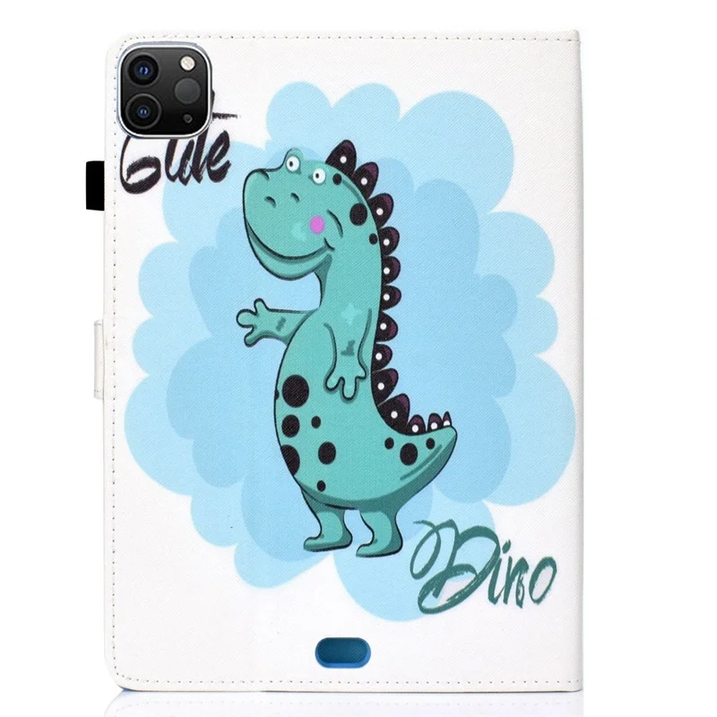 For iPad Air 11 (2026) / (2025) / (2024) / Air (2020) / (2022) / Pro 11 (2022) / (2021) / (2020) / (2018) PU Leather Stand Case - Dinosaur