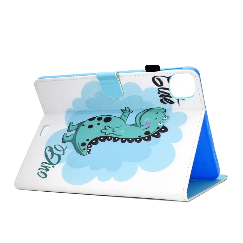 For iPad Air 11 (2026) / (2025) / (2024) / Air (2020) / (2022) / Pro 11 (2022) / (2021) / (2020) / (2018) PU Leather Stand Case - Dinosaur