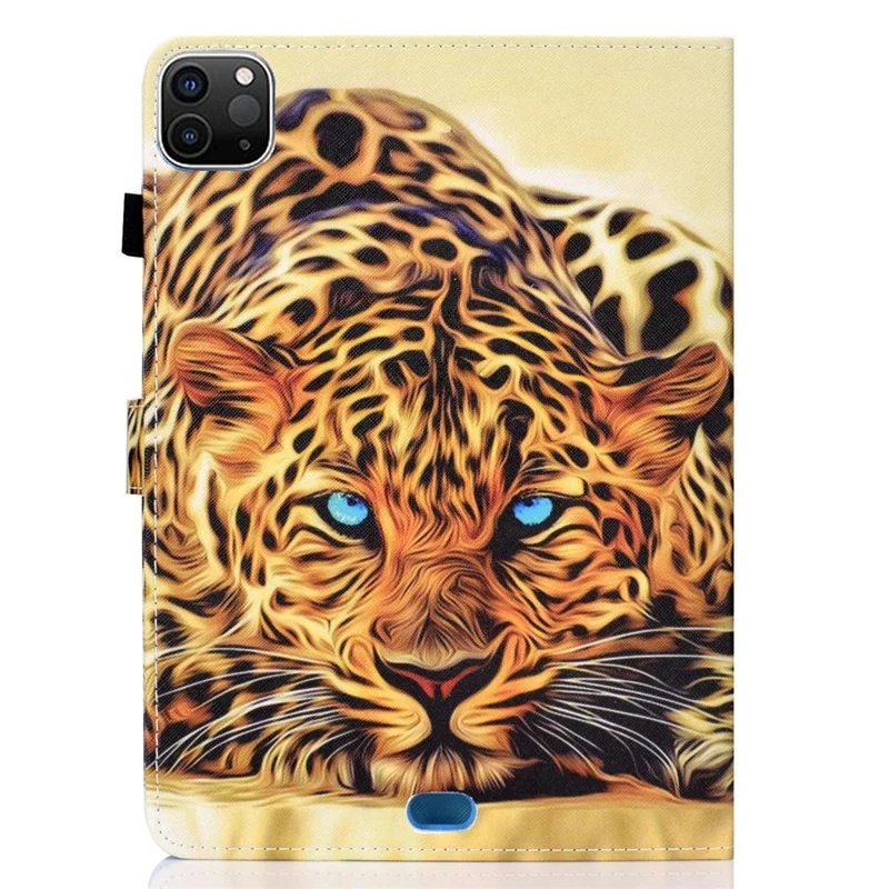 For iPad Air 11 (2026) / (2025) / (2024) / Air (2020) / (2022) / Pro 11 (2022) / (2021) / (2020) / (2018) PU Leather Stand Case - Leopard