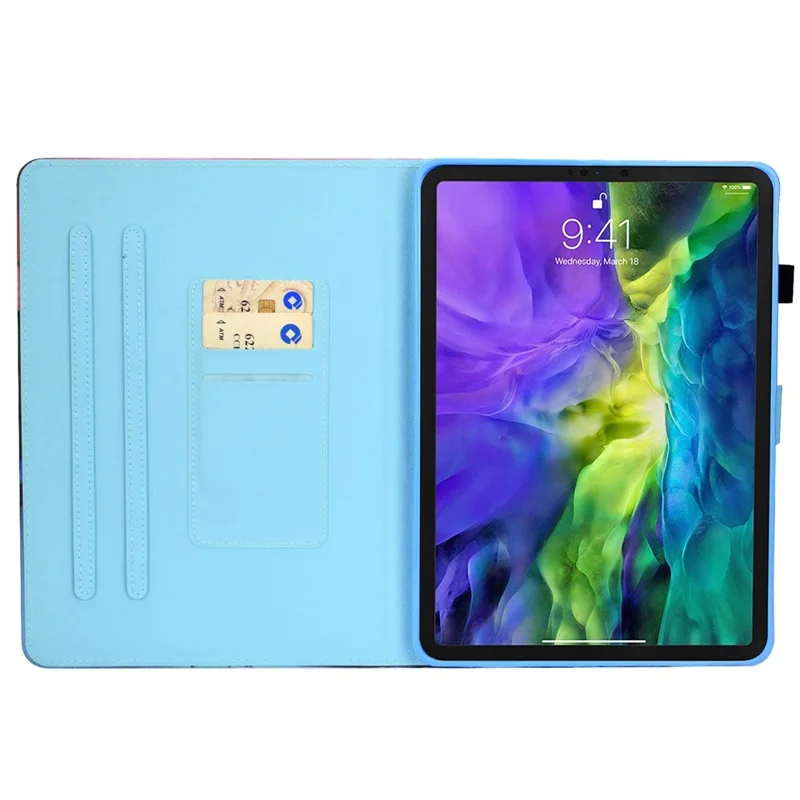 For iPad Air 11 (2026) / (2025) / (2024) / Air (2020) / (2022) / Pro 11 (2022) / (2021) / (2020) / (2018) PU Leather Stand Case - Leopard