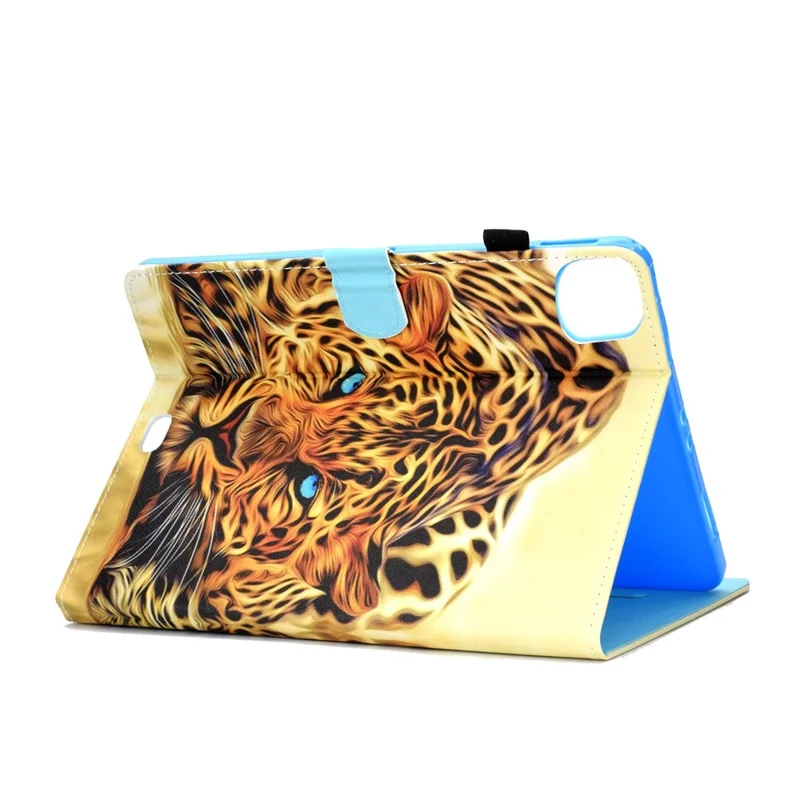For iPad Air 11 (2026) / (2025) / (2024) / Air (2020) / (2022) / Pro 11 (2022) / (2021) / (2020) / (2018) PU Leather Stand Case - Leopard